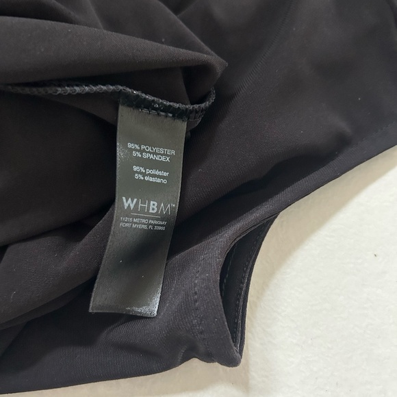 White House Black Market Black Sleeveless Button-Front Dress - Picture 9 of 9